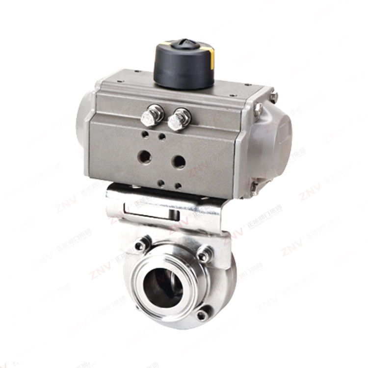 气动卫生级快装蝶阀