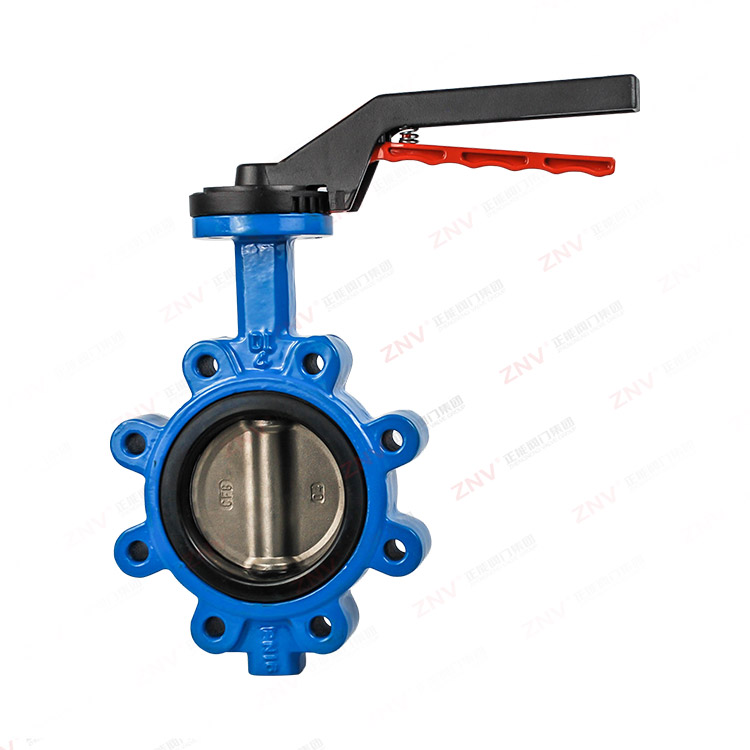 手动衬胶对夹蝶阀