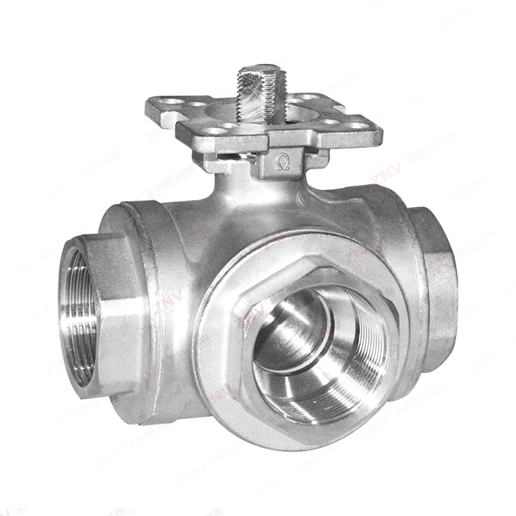 三通高平台内螺纹球阀